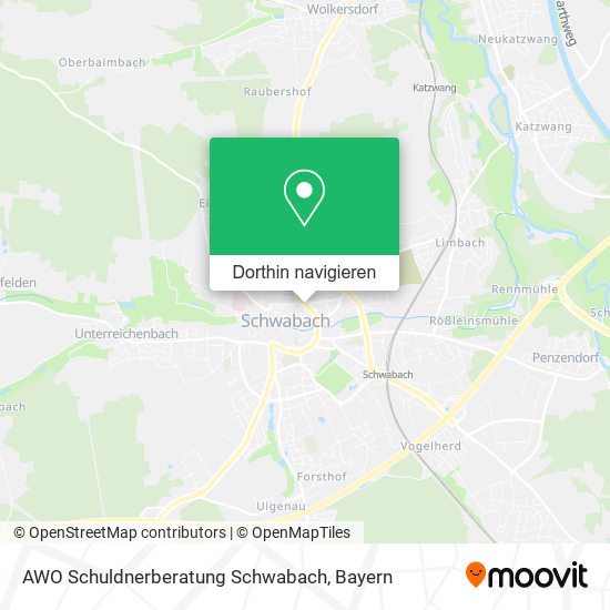 AWO Schuldnerberatung Schwabach Karte