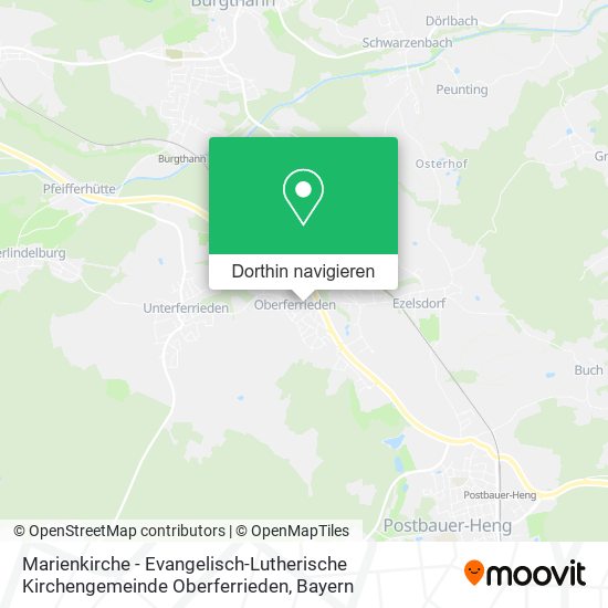 Marienkirche - Evangelisch-Lutherische Kirchengemeinde Oberferrieden Karte