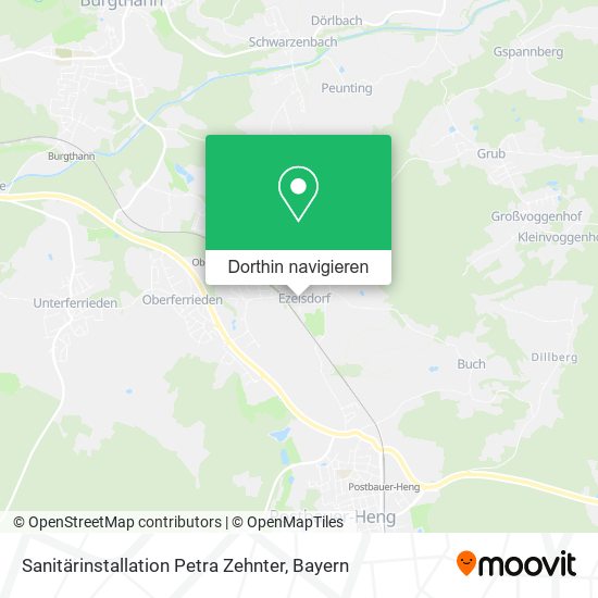 Sanitärinstallation Petra Zehnter Karte