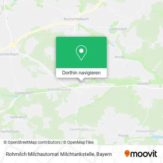 Rohmilch Milchautomat Milchtankstelle Karte