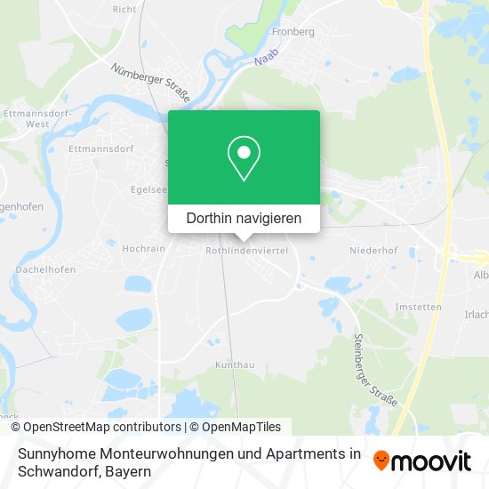 Sunnyhome Monteurwohnungen und Apartments in Schwandorf Karte