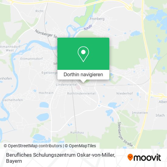 Berufliches Schulungszentrum Oskar-von-Miller Karte