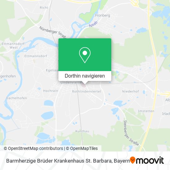 Barmherzige Brüder Krankenhaus St. Barbara Karte