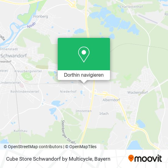 Cube Store Schwandorf by Multicycle Karte