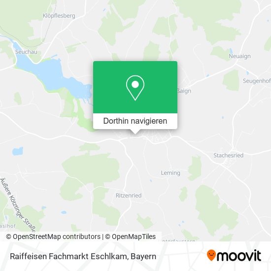 Raiffeisen Fachmarkt Eschlkam Karte