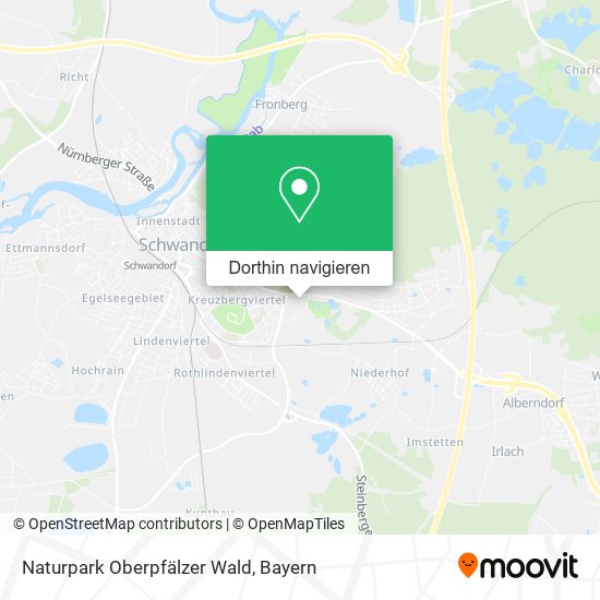 Naturpark Oberpfälzer Wald Karte