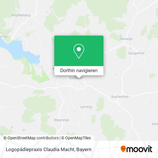 Logopädiepraxis Claudia Macht Karte