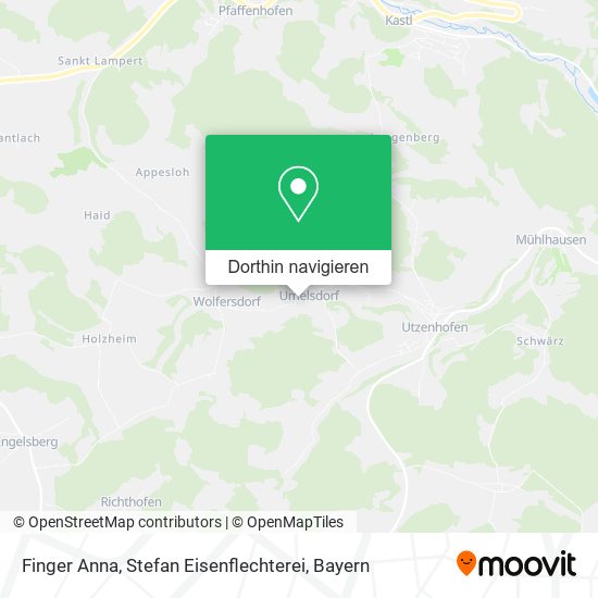 Finger Anna, Stefan Eisenflechterei Karte