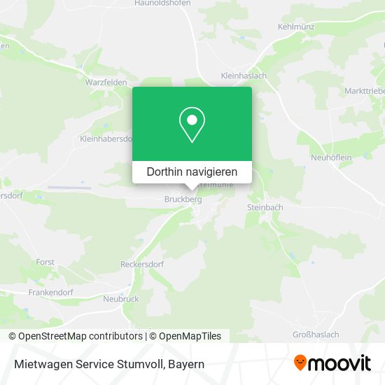 Mietwagen Service Stumvoll Karte