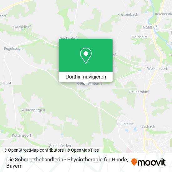 Die Schmerzbehandlerin - Physiotherapie für Hunde Karte