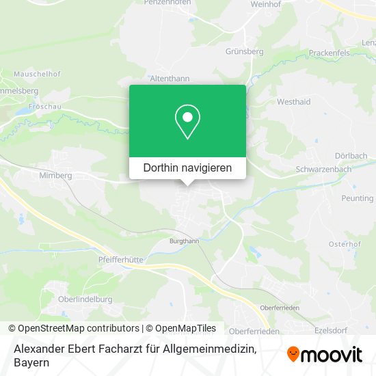 Alexander Ebert Facharzt für Allgemeinmedizin Karte