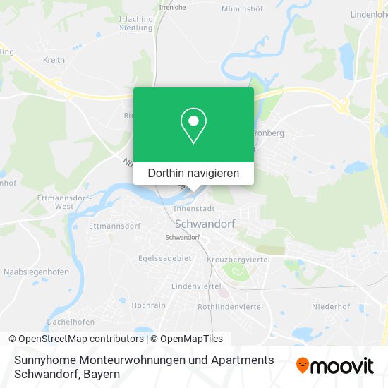 Sunnyhome Monteurwohnungen und Apartments Schwandorf Karte