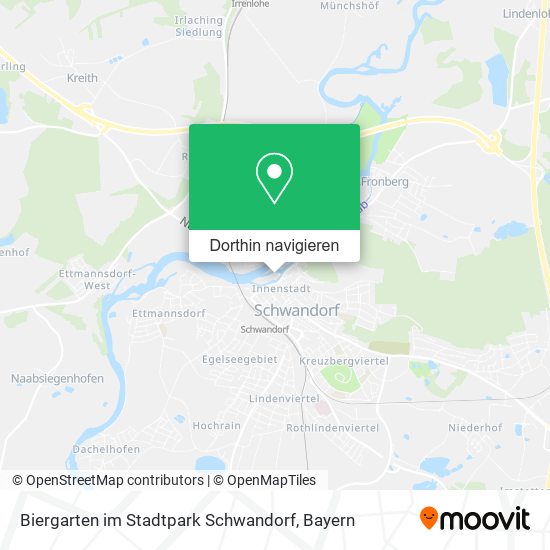 Biergarten im Stadtpark Schwandorf Karte
