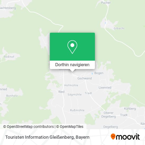 Touristen Information Gleißenberg Karte