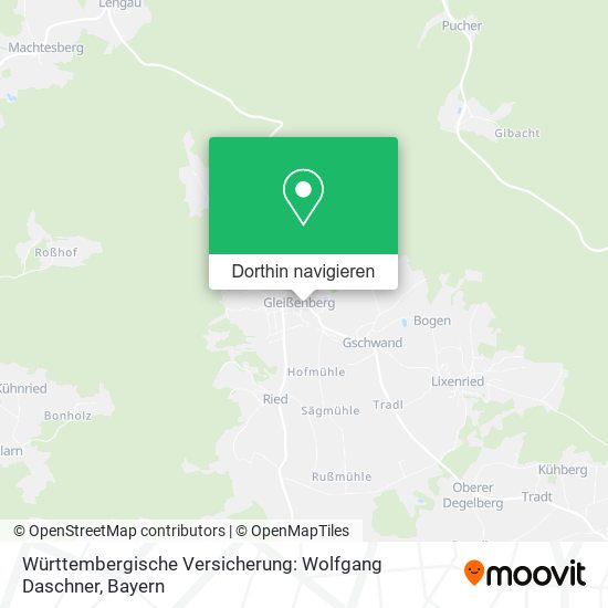 Württembergische Versicherung: Wolfgang Daschner Karte