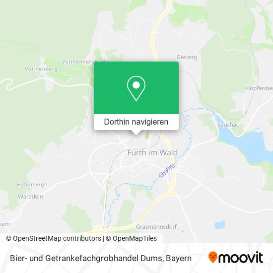 Bier- und Getrankefachgrobhandel Dums Karte