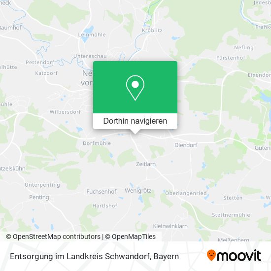 Entsorgung im Landkreis Schwandorf Karte