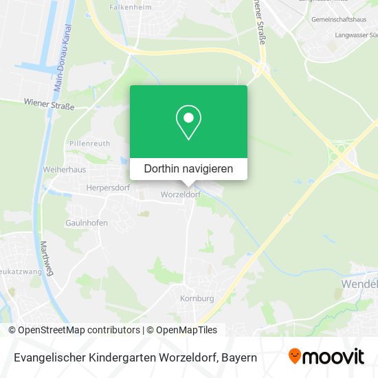 Evangelischer Kindergarten Worzeldorf Karte