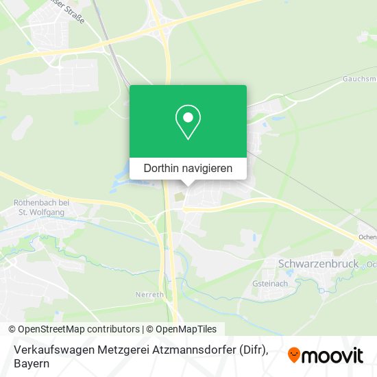 Verkaufswagen Metzgerei Atzmannsdorfer (Difr) Karte