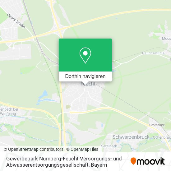 Gewerbepark Nürnberg-Feucht Versorgungs- und Abwasserentsorgungsgesellschaft Karte