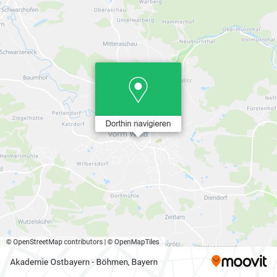Akademie Ostbayern - Böhmen Karte