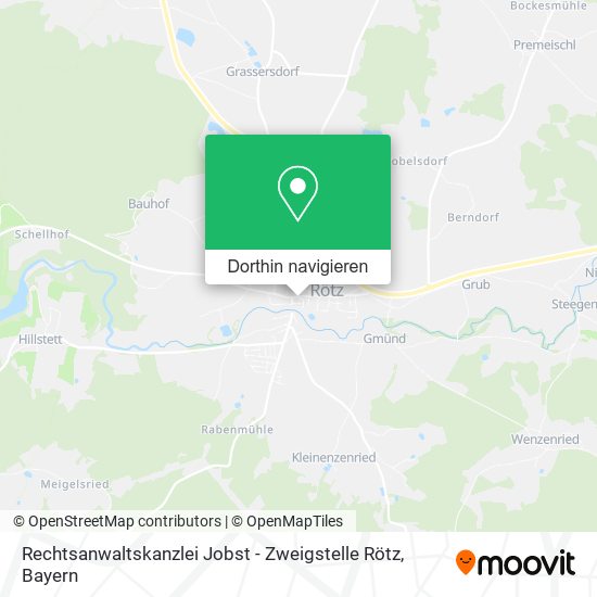 Rechtsanwaltskanzlei Jobst - Zweigstelle Rötz Karte