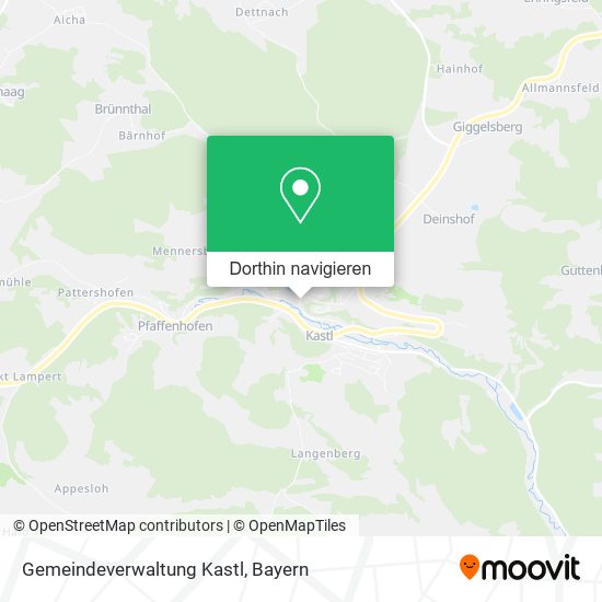 Gemeindeverwaltung Kastl Karte