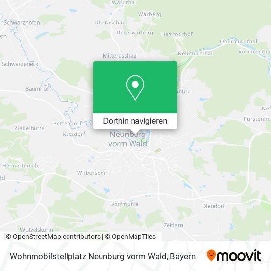 Wohnmobilstellplatz Neunburg vorm Wald Karte
