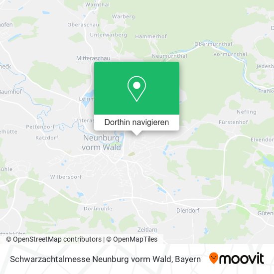 Schwarzachtalmesse Neunburg vorm Wald Karte