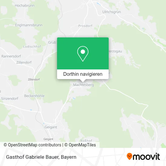 Gasthof Gabriele Bauer Karte