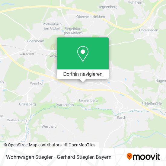 Wohnwagen Stiegler - Gerhard Stiegler Karte