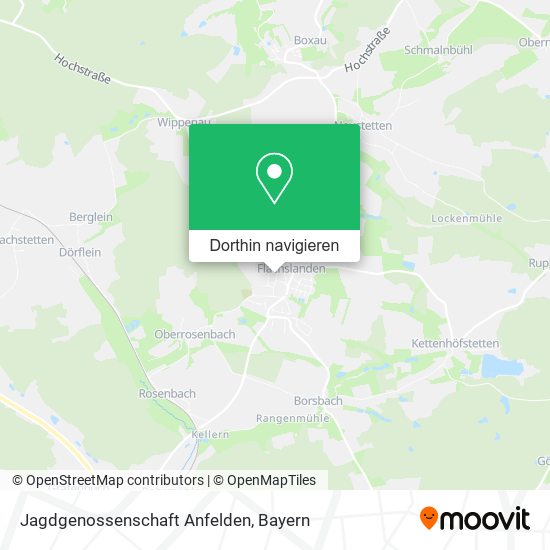 Jagdgenossenschaft Anfelden Karte