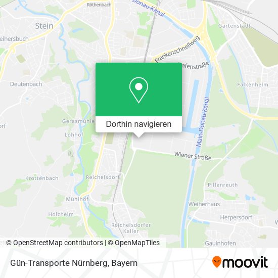 Gün-Transporte Nürnberg Karte