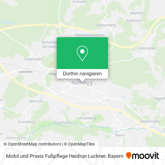 Mobil und Praxis Fußpflege Heidrun Luckner Karte