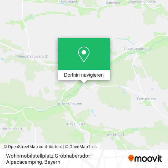 Wohnmobilstellplatz Grobhabersdorf - Alpacacamping Karte