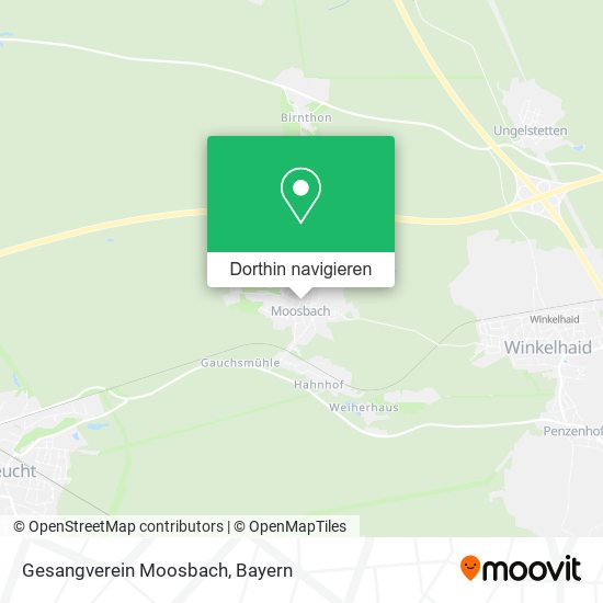 Gesangverein Moosbach Karte