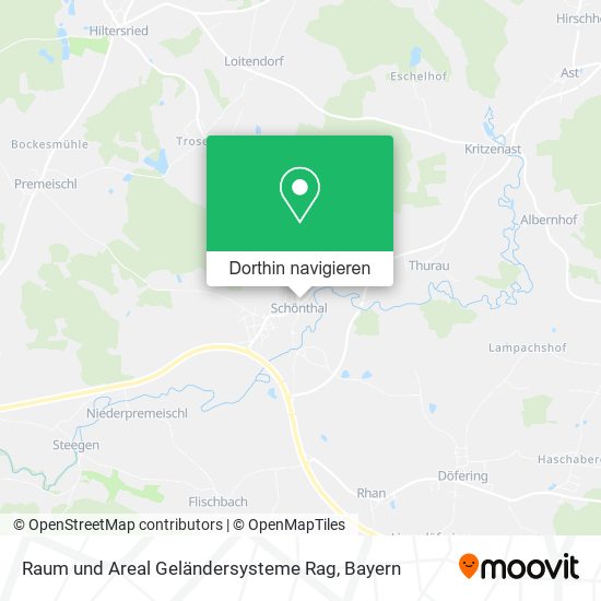 Raum und Areal Geländersysteme Rag Karte