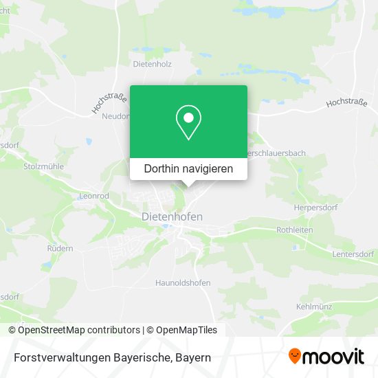 Forstverwaltungen Bayerische Karte