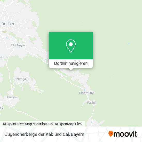 Jugendherberge der Kab und Caj Karte