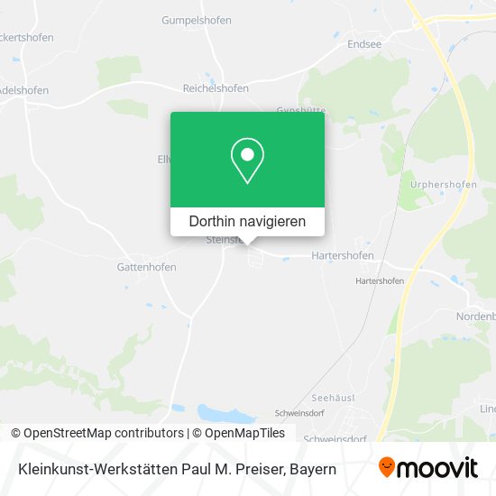 Kleinkunst-Werkstätten Paul M. Preiser Karte