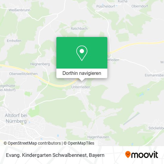 Evang. Kindergarten Schwalbennest Karte