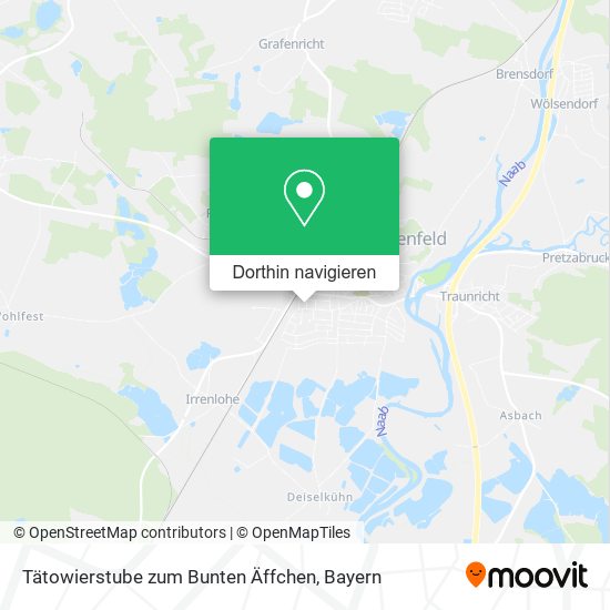 Tätowierstube zum Bunten Äffchen Karte