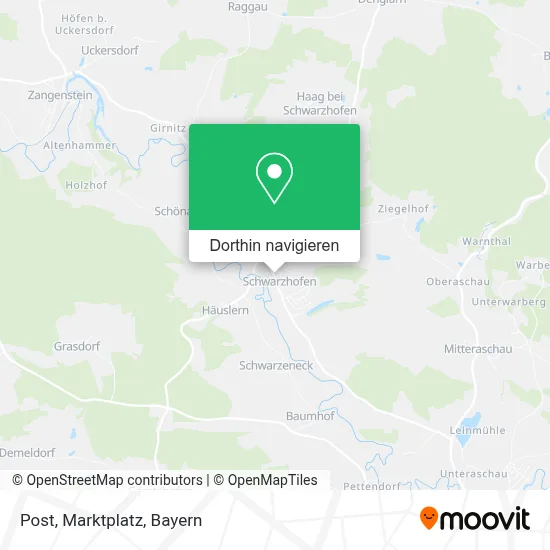 Post, Marktplatz Karte