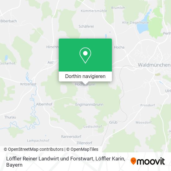 Löffler Reiner Landwirt und Forstwart, Löffler Karin Karte