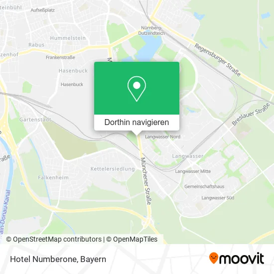 Hotel Numberone Karte