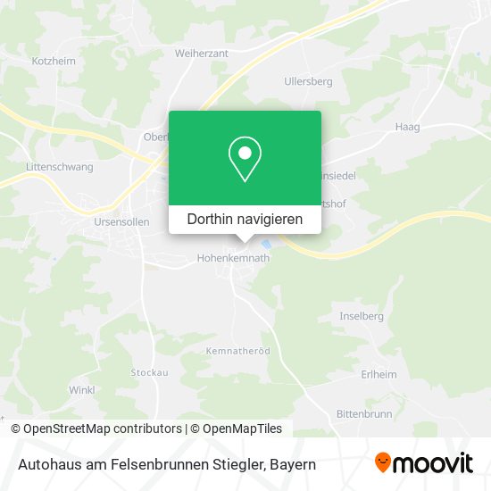 Autohaus am Felsenbrunnen Stiegler Karte