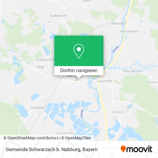 Gemeinde Schwarzach b. Nabburg Karte