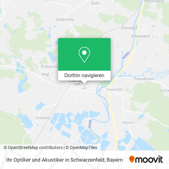 Ihr Optiker und Akustiker in Schwarzenfeld Karte