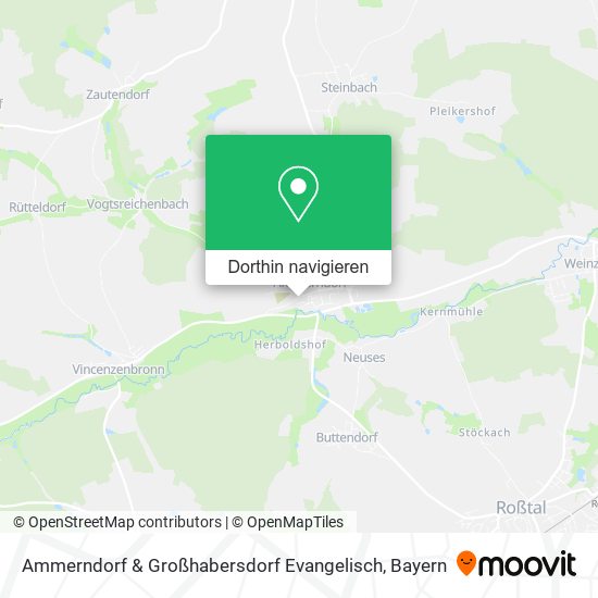 Ammerndorf & Großhabersdorf Evangelisch Karte