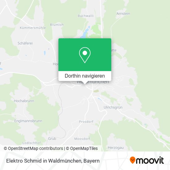 Elektro Schmid in Waldmünchen Karte
